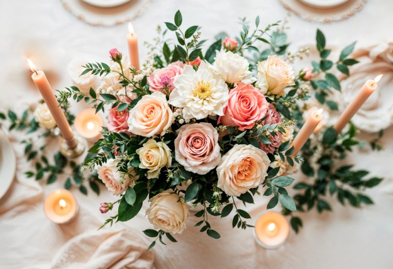 Romantic ceremony setup at Hull wedding venue